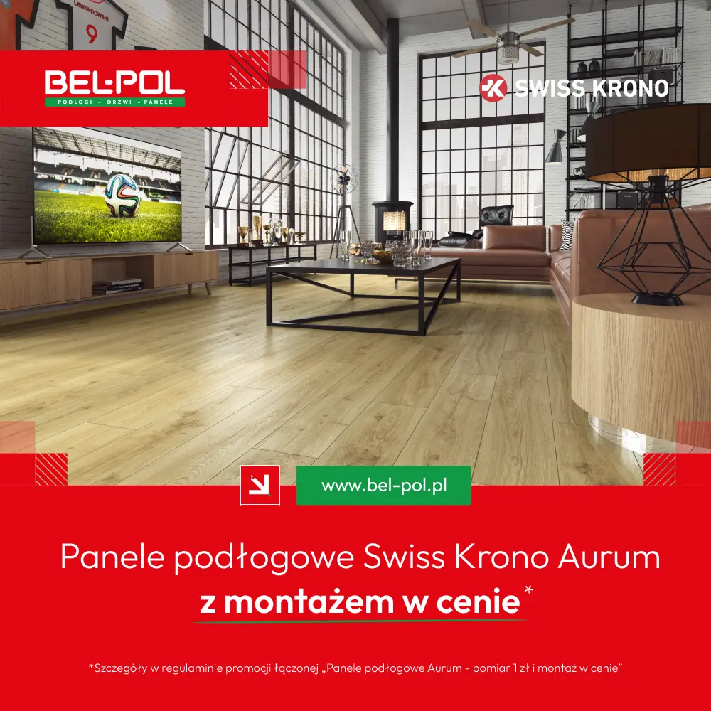 Panele podłogowe Swiss Krono z montażem w cenie