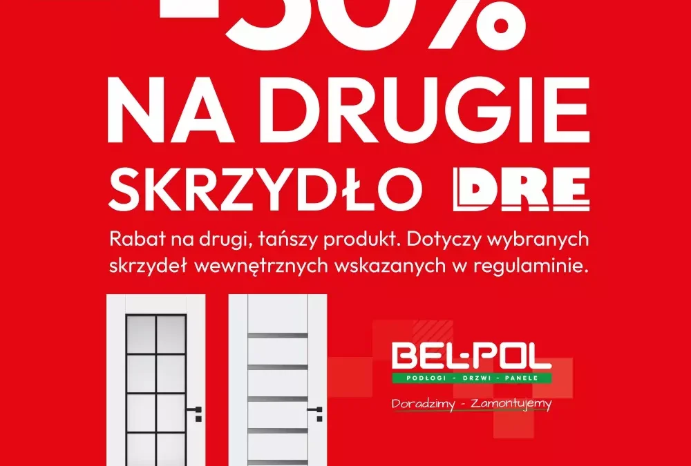 – 50% NA DRUGIE SKRZYDŁO